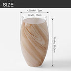 Fixture Replacement Globe Shade,Lampshade for E26 Base 1-5/8 Inch Fitter, Color Art Glass Oval Lampshade Cover for Pendant Kitchen Wall Sconce Chandelier Vanity Light (3, Brown and White)