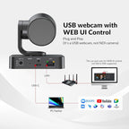 AV Access 4K Conference Room Camera, Dual Lens Cam(4K AI Tracking Cam and 1080P Panoramic Cam),3X Optical/5X Digital Zoom, 120° FOV, Auto Framing, Individuals Gallery, Works with Meet,Teams,Zoom