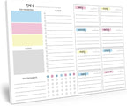 JAMIEKA 52Color Weekly Tearable Planners Pad for Efficient Time Management Goal Tracking On Paper Schedule Notepad for Student