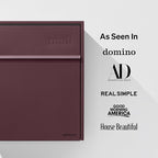 Wall Mount Mailbox - Large, Anti-Theft Locking Mailbox, Weatherproof Mailboxes for Outside The House, 18.5" H x 15" L x 7.5" D - (Malbec)