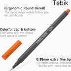 Tebik 108 Pack Planner Colored Pens, 100 Assorted Colors Drawing Pens with 8 Different Stencils, Perfect for Dotted Journal Planner Writing Note Calendar Coloring Office School Supplies