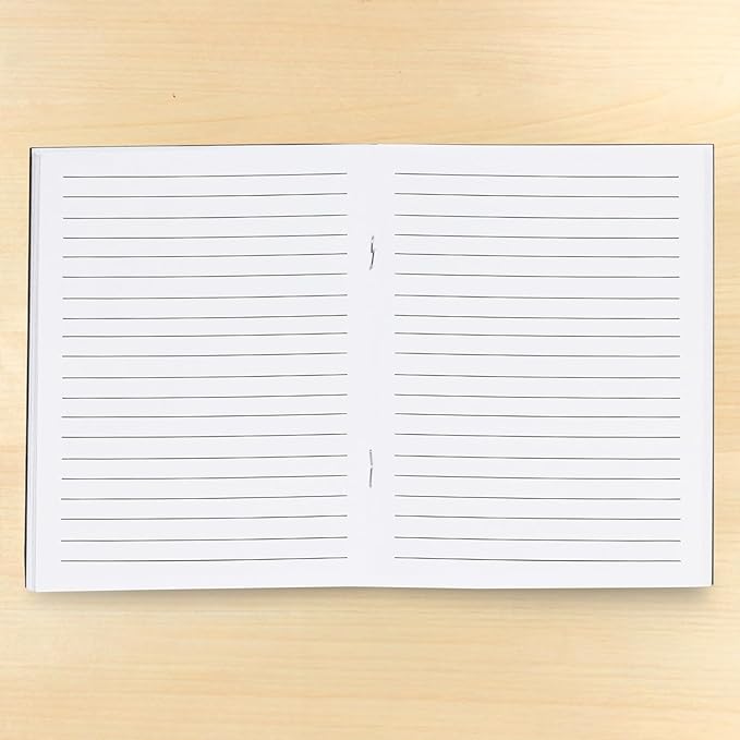Small Lined Notebooks Bulk – Black Kraft Paper Cover, 48 Pack 4.25 x 5.5 in Mini Composition Journals for Kids, Students, Travel, DIY Crafts, Note-Taking, Scrapbooking, Pocket-Size Writing Journals