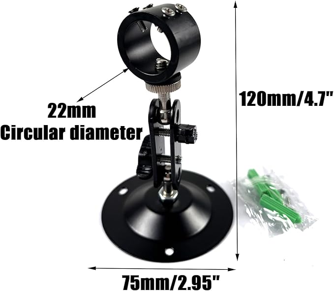 Laser Positioning Bracket Laser Module Fixing Bracket 360-degree Adjustable Positioning Bracket 22mm(22mm-1pack)