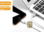 6 Sets Charger Cord Holder,Antique Copper Color Metal Adhesive Cable Management Clips,Adjustable Cable Anchor Holders,Wire Organizer for Desk, Wall, Home, Office