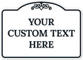 Custom Decorative Sign, Personalized Metal Sign for Driveway, Home, Airbnb, Door Plaque,White Background Black Border Sign, 14x10 Inches, ACM, Fade Resistant, Made in USA by Sigo Signs