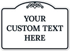 Custom Decorative Sign, Personalized Metal Sign for Driveway, Home, Airbnb, Door Plaque,White Background Black Border Sign, 14x10 Inches, ACM, Fade Resistant, Made in USA by Sigo Signs