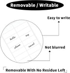 Blank Removable Labels, 1x3 Inch White Freezer Labels for Food Containers, Freezer Label to Write on/Waterproof - 240Pcs