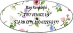 Made in USA Custom Return Address Stickers Labels Customized Mailing Label for Envelopes, Personalized Self Adhesive Flat Sheet Oval Labels