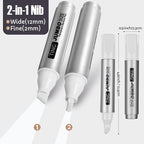 Fuutreo 10 Pack Jumbo Permanent Markers Bulk Large Chisel Tip Permanent Markers Quick Drying Big Huge Poster Pens for Adult Office, Logistics Company and More(White)