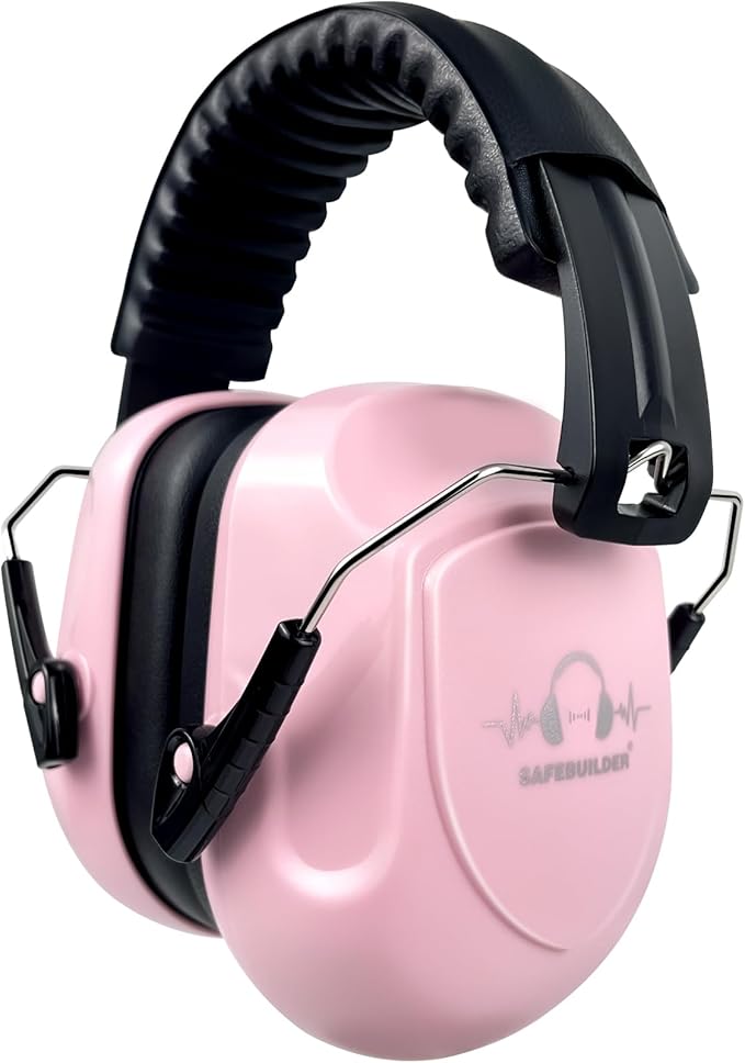 SAFEBUILDER Ear Muffs Noise Reduction SNR 33dB Adjustable Lightweight Safety Earmuffs Sound Proof Noise Cancelling ANSI
