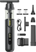 Mr.ego Car Vacuum Cleaner – Cordless Handheld Vacuum High Power with 20000Pa Suction, 4-in-1 Portable Vacuum Cordless, LED Light, Mini Vacuum Cleaner for Car, Office Desk & Home