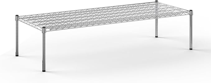 Regal Altair 24''W x 60''L x 14''H Chrome Plated Wire Dunnage Rack | Off The Floor Storage