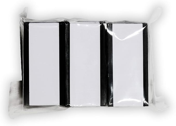 SmartSign Magnetic 'C' Channel Card Holders for Metal Racks and Shelves | 1" x 2" Pack of 25