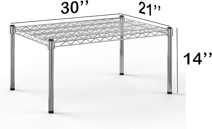 Regal Altair 21''W x 30''L x 14''H Chrome Plated Wire Dunnage Rack | Off The Floor Storage