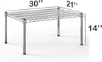 Regal Altair 21''W x 30''L x 14''H Chrome Plated Wire Dunnage Rack | Off The Floor Storage
