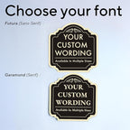 Custom Decorative Outdoor Metal Signs, Personalized Aluminum Sign - Waterproof, 18x18 In Black Charcoal