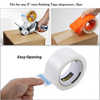 APORNI Clear Packing Tape Heavy Duty Refill Rolls Sealing Great for Packing Box Shipping and Moving Supplies Packaging 36 Rolls 1.88" x 65 Yards 3" Core 2.7 Mil Thick Adhesive