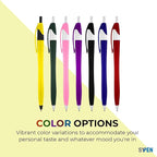 SyPen Personalized Pens With your Custom Logo or Text-1000 Pack Bulk-for Businesses, Parties, and Events, Custom Printed Slim Ballpoint Click Pens, Purple Barrel Color, Black Ink