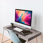 Vine Creations Leather Desk Mat 24" x 17", Desk Protector Mat, PU Leather Desk Pad, Small Desk Pad Mat, Desk Blotter, Desk Pads on Top of Desks, Desk Mat for Home or Office (Dark Brown)