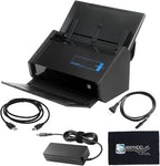 IX500 Scansnap Receipt Scanner - 1 Year Warranty, USB High Speed Cloud Enabled Document & Photo Scanner for Mac & PC - ADF with Duplex Scanning w/ 16V, USB 3.0 Cable, Cloth (Renewed)