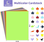 120 Sheets 8.5" X 11" Colored Cardstock, 12 Assorted Colors Construction Paper Valentine's Day Card Stock Printer Paper for Printing, Card Making, DIY Crafts,School Supplies,Party Decorations
