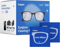 Glasses Wipes Lens Cleaner- 320 Pre-Moistened Individual Wrapped Eye Glasses Cleaning Wipes | Glasses Cleaner Safely Cleans Glasses, Sunglasses, Phone Screen, Electronics & Camera Lens