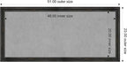 Amanti Art Black Framed Magnetic Board 23x51 Oversize Vision Board for use with Magnets, 100% Metal Sheet to Display Items as Office Decor or for Home Organization in mudroom, Kitchen or Kids Room