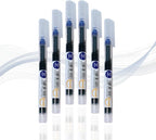 REVAIS Blue Gel Pens Pack of 6 | 0.6mm Smooth Writing Rollerball Pen | Premium German Ink | Ergonomic Grip | Quick-Dry | Ideal for Students & Office Use