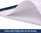 Woodlake Legal Pads 8.5 x 11, 6 Pack, Wide Ruled, Premium White Paper Pad No Ink Bleed, Micro‑Perforated, Sturdy Chipboard Back, 50 Sheets/Pad,for School, Office & Home, Made in USA
