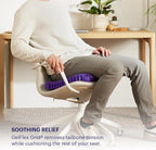 Purple Royal Seat Cushion - Seat Cushion for The Car Or Office Chair - Temperature Neutral Grid