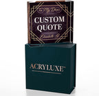 Custom Acrylic Sign Personalized, Custom Desk Name Plate, 18 Styles, (4"x4"), With Gift Box, USA Made by Acryluxe. (Fantasy)