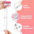 Aoryalps Retractable Badge Reel Holder Retractable with ID Clip for Nurse Nursing Name Tag Card Nursing Student Teacher Doctor Medical Assistant Work Office Clip-Gifts for Nurse