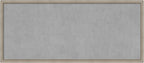 Amanti Art Silver Framed Magnetic Board 22x50 Oversize Vision Board for use with Magnets, 100% Metal Sheet to Display Items as Office Decor or for Home Organization in mudroom, Kitchen or Kids Room