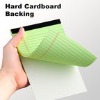 AILZFEI 6pcs Small Note Pad 5x8 College Ruled Green Legal Pads Paper Notepads 6 Pack Study Back Writing Pads 5 x 8 Legal Pads Perforated Narrow Ruled Pads of Paper Green