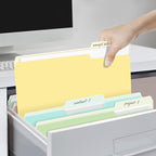 SUNEE File Folders, 120 Pack Manilla Folders 8.5 x 11, 12 Colors Folder Office Organization Home School Folders for Documents Files Paper
