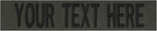 Custom Uniform Name Tapes Solid Colors. Olive Drab Webbing, 5 Inch Sew on
