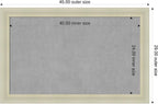 Amanti Art Silver Framed Magnetic Board 29x45 Large Vision Board for use with Magnets, 100% Metal Sheet to Display Items as Office Decor or for Home Organization in mudroom, Kitchen or Kids Room