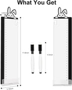 2pcs Office Desk Accessories Monitor Memo Board Computer Message Board Office Supplies for Women Men Computer Sticky Note Holder Home Desktop Message Office Decor (Bunny with Pen Monitor Memo Pad)