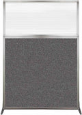 Versare Hush Screen Portable Room Divider | Workstation Wall Divider | Freestanding Privacy Hush Panels | Clear Fluted Windows | Fabric Office Divider Screen | Great for Room Separation