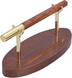 Htoxsdc Pen Holder Desk Organizers and Accessories Desk Decor ，Exquisite Wooden Pen Holder ，with a Cool Pen and Two Refills for Office and Home (Style B)