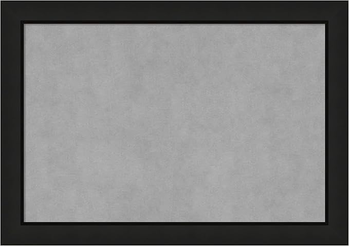 Amanti Art Black Framed Magnetic Board 19x27 Medium Vision Board for use with Magnets, 100% Metal Sheet to Display Items as Office Decor or for Home Organization in mudroom, Kitchen or Kids Room