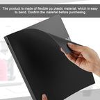 Henoyso 36 Pcs 3 Ring Binder 0.5 Inch Round Fits Letter Size 8.5'' x 11'' Paper Plastic Flexible Binder Bulk Holds 140 Sheets with 1 Pockets Versatile Organizer for Home Office School (Black)