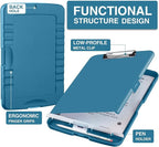Sooez Clipboards with Storage, High Capacity Clip Boards 8.5x11 with Storage, Heavy Duty Nursing Clipboard Folder, Plastic Clipboard with Pen Holder for Women Teachers Work, School & Office Supplies