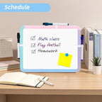 VUSIGN Small White Board Dry Erase, 8.5'' x 11'' Magnetic Dry Erase Board, Mini Whiteboard with Markers for Students, Fridge, Wall, Locker