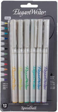 Speedball Art Products Elegant Writer Calligraphy Marker Set (12 Pack), 1.3mm (2821)