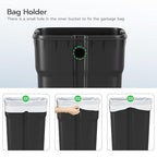 PayLessHere 8 Gallon (30L) Stainless Steel Trash Can with Lid - Removable Inner Bucket, Foot Pedal, Soft Close for Office, Home, Kitchen