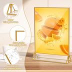 PPH-Sisy Acrylic Sign Holder 8.5X11 Clear Sign Holder,Double Sided Flyer Holder, Table Menu Holder Display Stand for Wedding Table Number (6pcs)