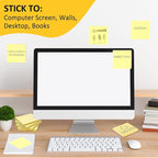 48 Pack 2400 Sheets Sticky Notes 3x3, 8 Colors Sticky Note Pads, Colored Sticky Notes Bulk Postits Notes for Office, School, and Home Supplies, 50 Sheets/pad