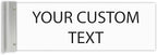 ALPHA DOG SIGNS Custom Projecting Hallway Nameplate, 4"x12" Double-Sided Business Sign, Personalized 2-Line Text, Indoor Outdoor, Easy Install, Durable, Made in USA (White)