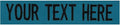 Custom Uniform Name Tapes Solid Colors. Made in The U.S.A. Ships Under 24 Hours. Teal Fabric, 3.5 Inch Sew on